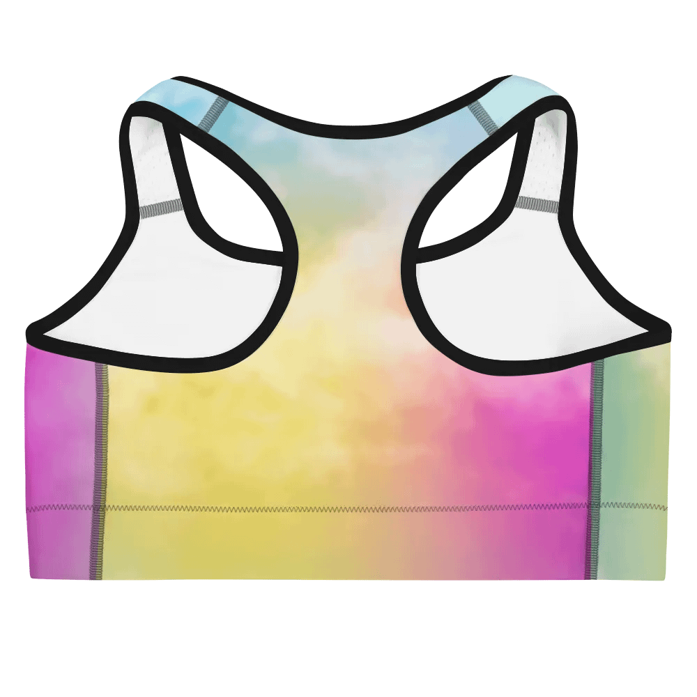 Blur cloud rainbow Design Sports Bra - V3 product image (9)
