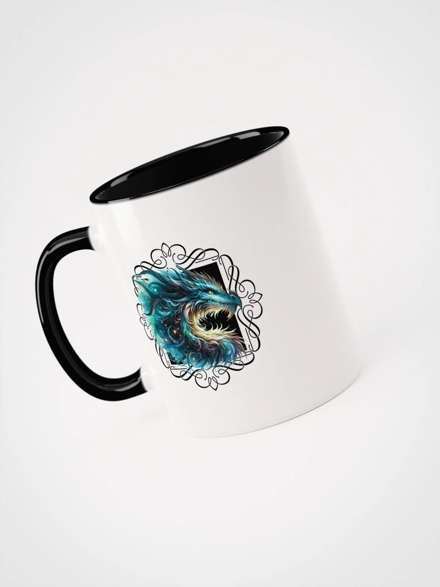 Mystic Aqua Dragon Two Tone Mug product image (7)