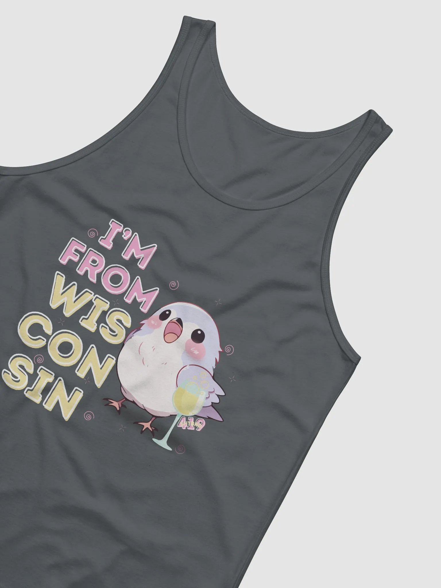 I'm From Wisconsin Dark-Colored Tank Top product image (27)