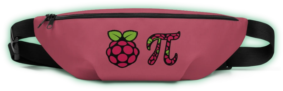Fanny Pack with Raspberry Pi Logo and Pi Icon product image (1)