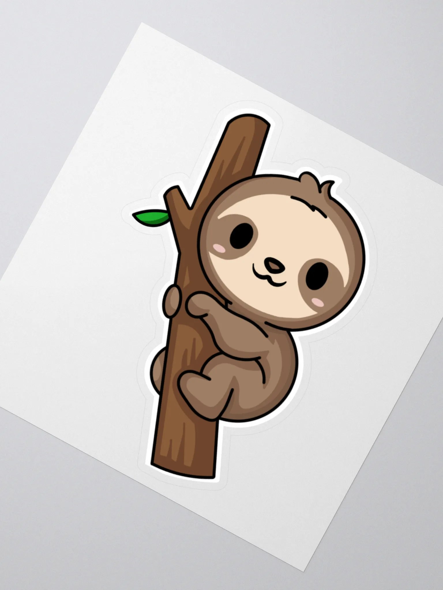 Sloth Hug Kiss Cut Stickers product image (2)