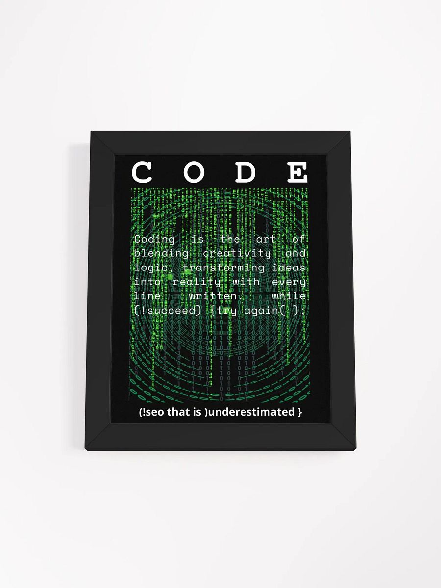 Digital Matrix Coding Art Print product image (6)