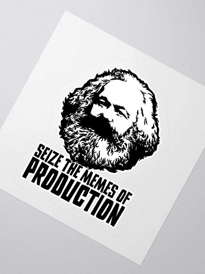 Seize the Memes of Production | Funny Karl Marx Sticker product image (4)