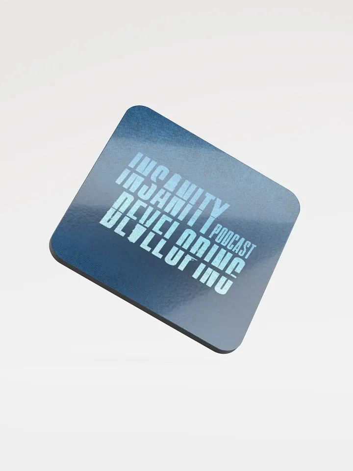 Glossed Cork Coaster — Logo product image (1)