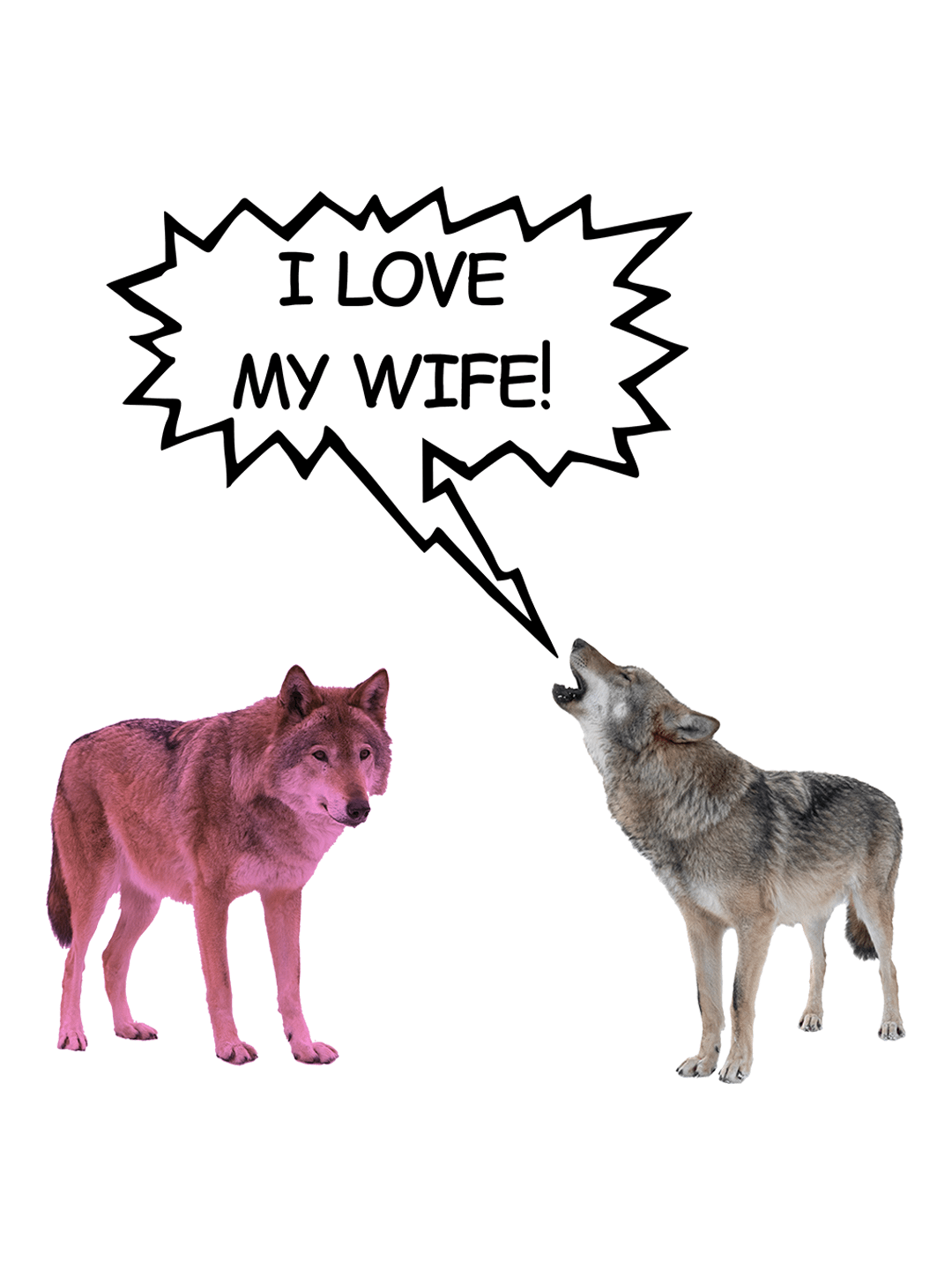 I LOVE MY WIFE! Sticker product image (1)
