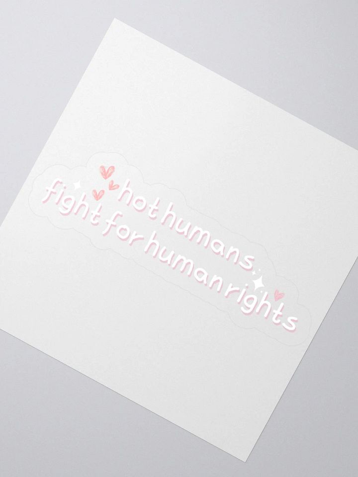 hot humans fight for human rights sticker product image (4)