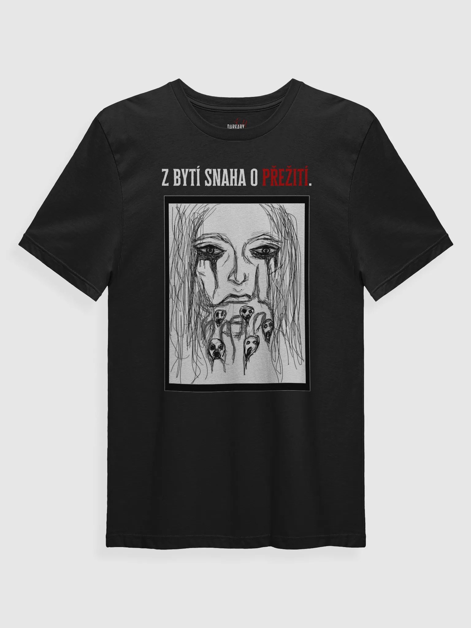 Přežít Black T-shirt product image (1)