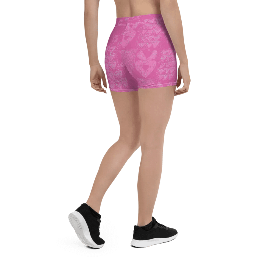 Pink and Light Blue Unity Print Shorts product image (11)