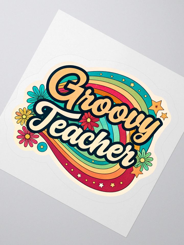 Retro Groove Kiss Cut Stickers product image (5)