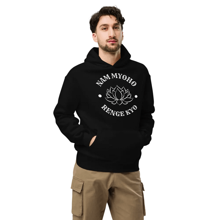 AS Colour Unisex Premium Oversized Hoodie – Lotus Flower & Nam-Myoho-Renge-Kyo product image (7)