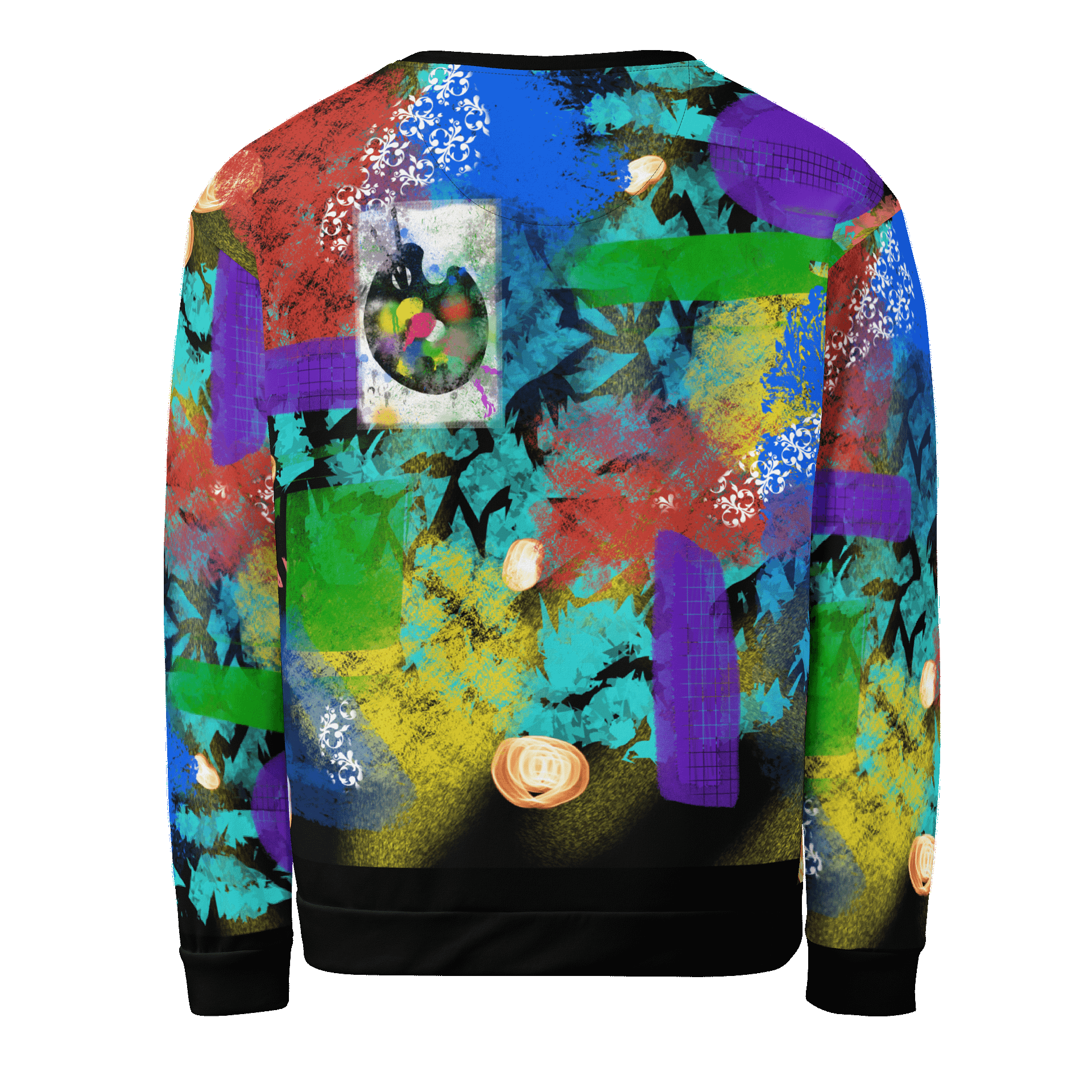 AbstractWear 'Night Flower' Unisex Art Sweatshirt product image (3)