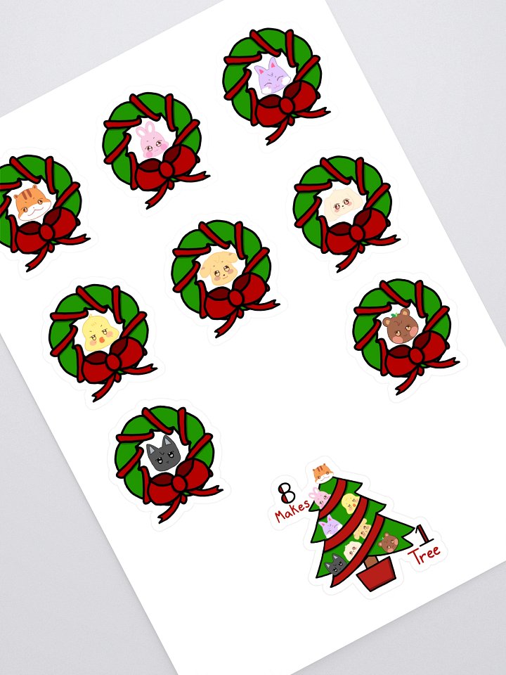 Aniteez Christmas Wreath Sticker Sheet product image (1)