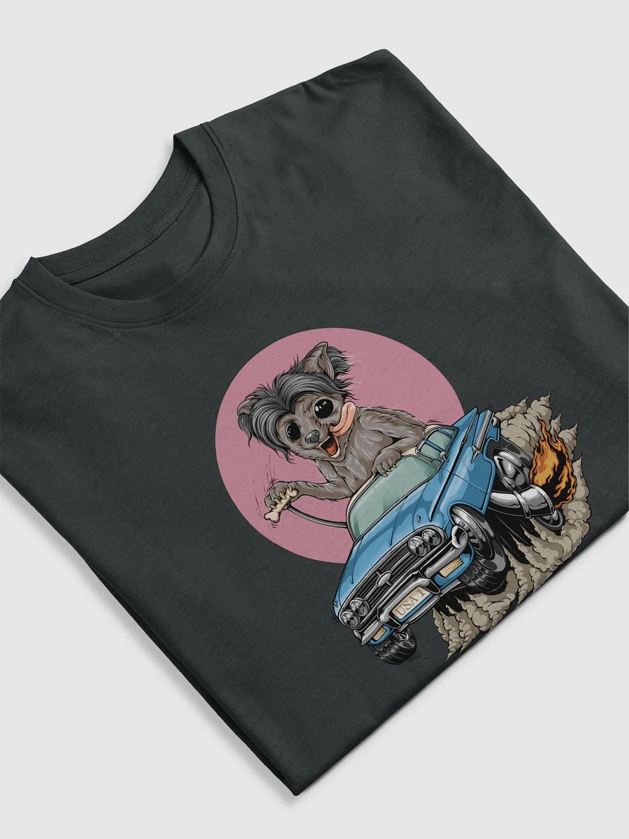 Roscoe the dog and 1960 Chevy! Cotton Heritage Men's Premium Heavyweight Tee by Cotton Heritage product image (5)
