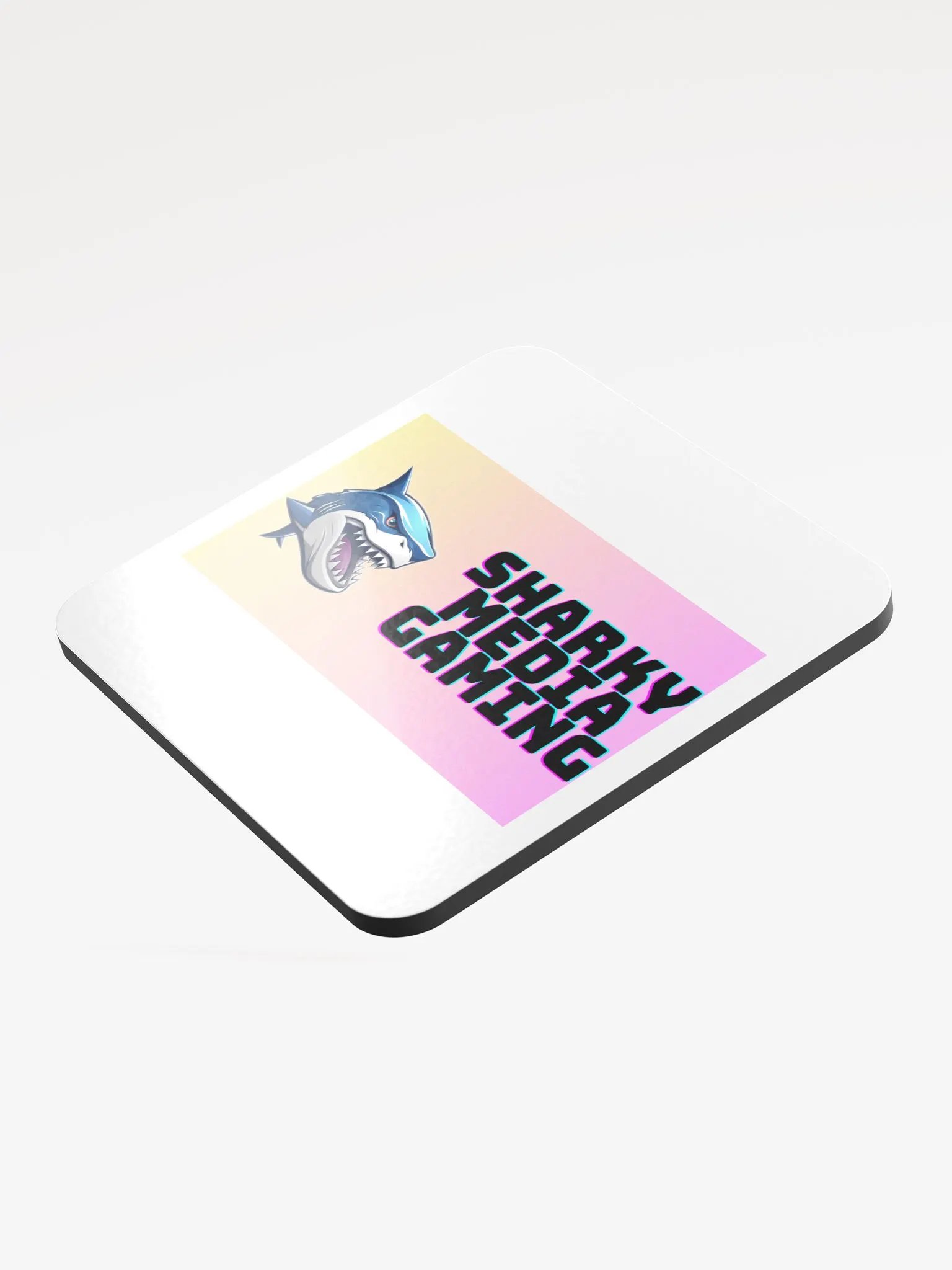 Sharky Media Gaming Coaster (Yellow/Pink) product image (3)