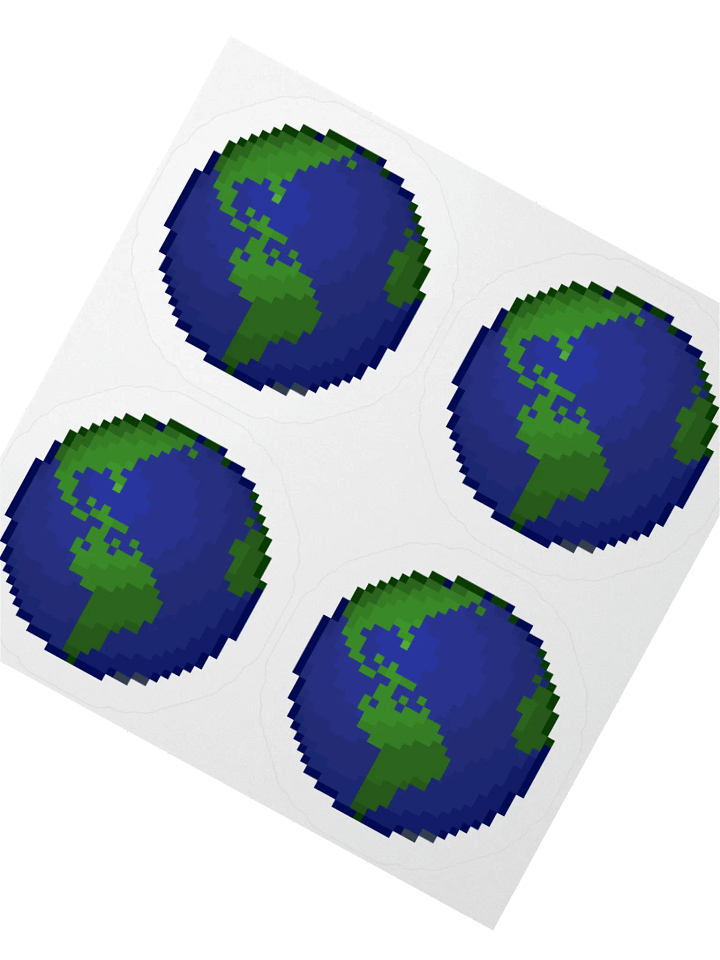 BuildTheEarth Logo 4-Sticker Pack product image (2)