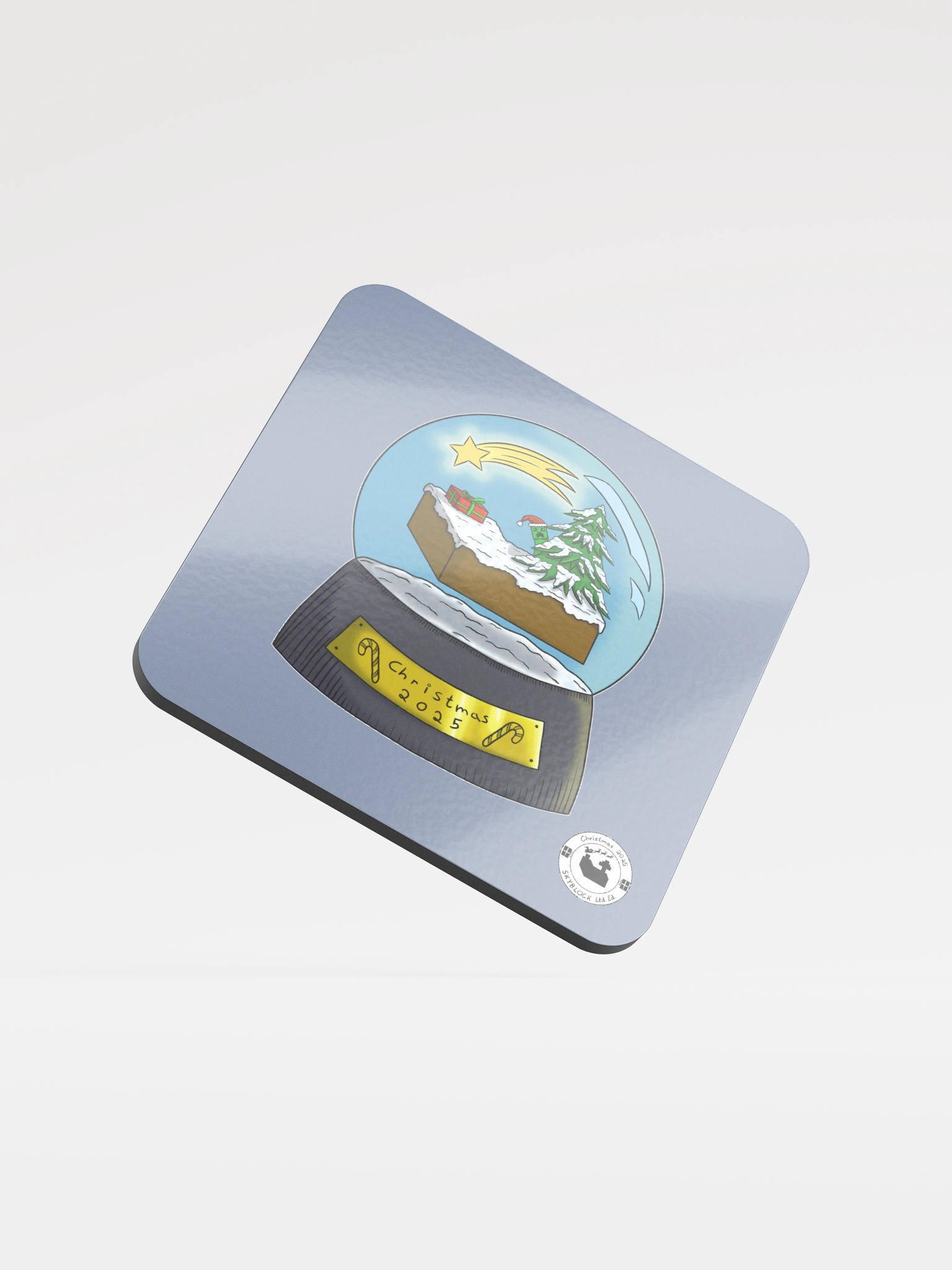 Snowglobe - Christmas 2025 Ltd. Cork Coaster product image (1)