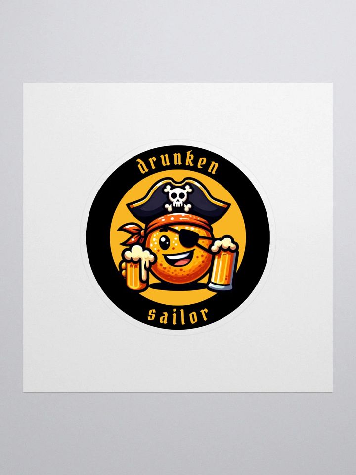 Drunken Sailor Kiss Cut Sticker product image (1)