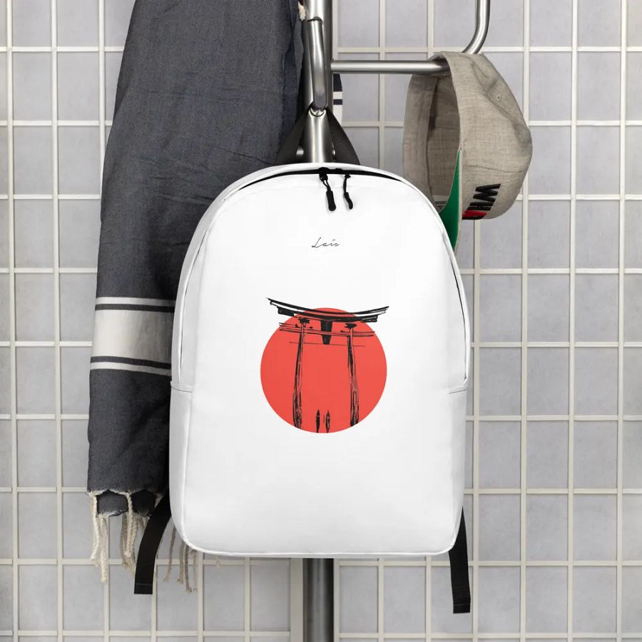Backpack - Japan Torii Gate Couple Sunset White product image (4)