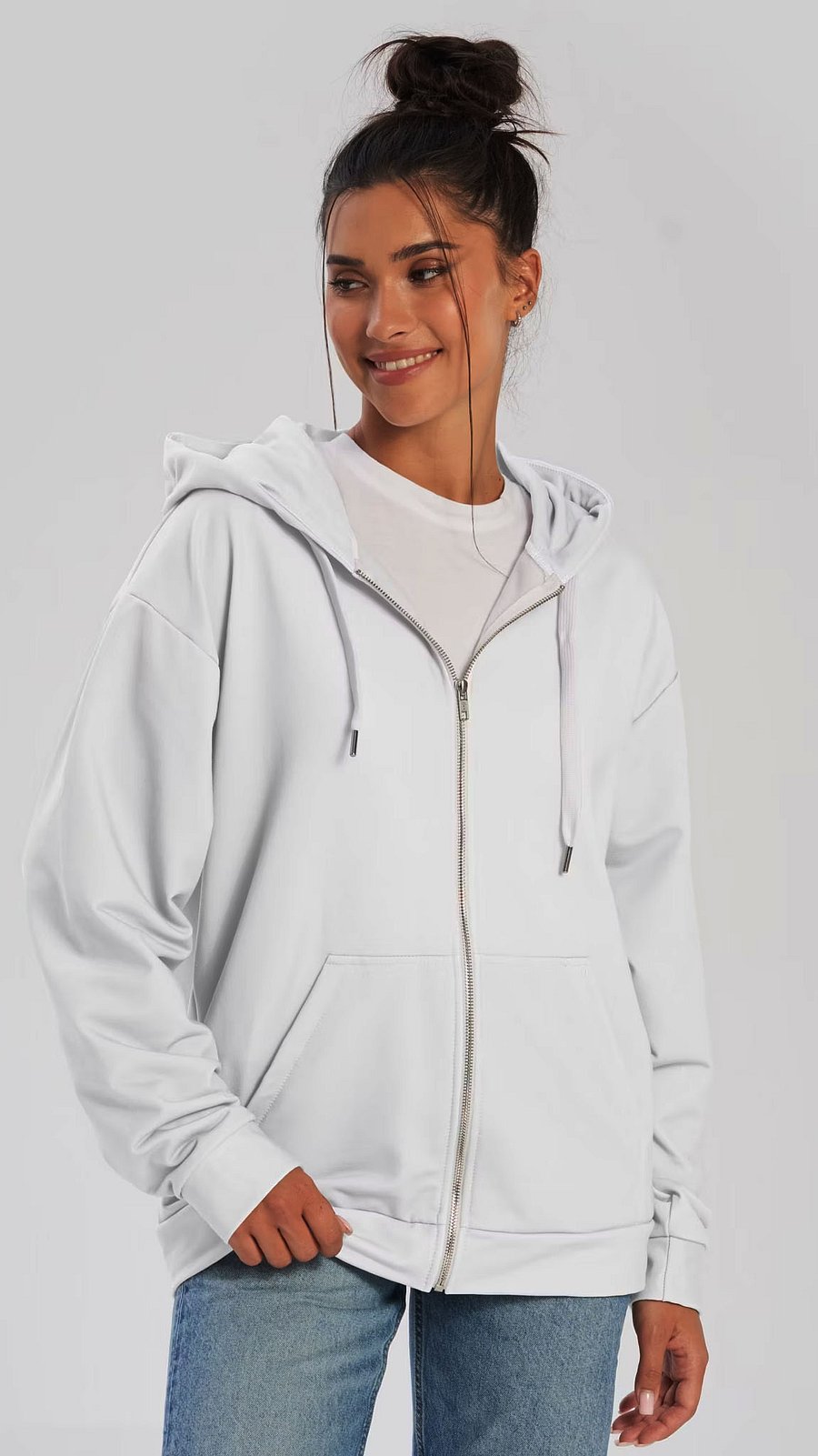 Polka Dot Illusion Vintage Retro Unisex Zip Hoodie product image (3)