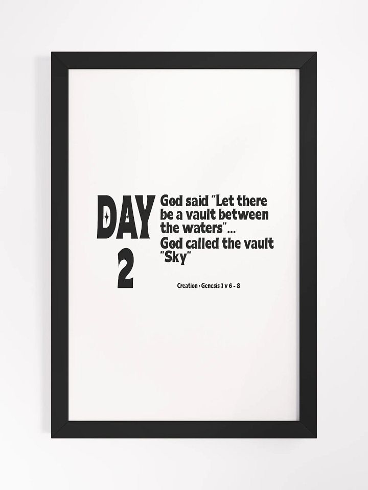 CREATION: DAY 2..Christian, Jesus, faith, God, Bible, Christianity, Jesus Christ, religion, Bible Verse, Love product image (2)