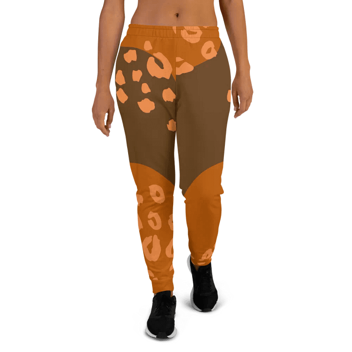 Orange cat Lounge Women's Joggers product image (2)