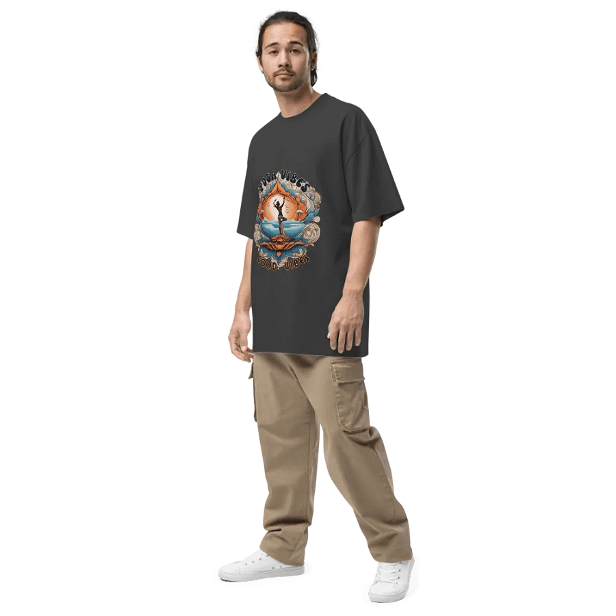 Zen Vibes Oversized Faded T-Shirt product image (8)