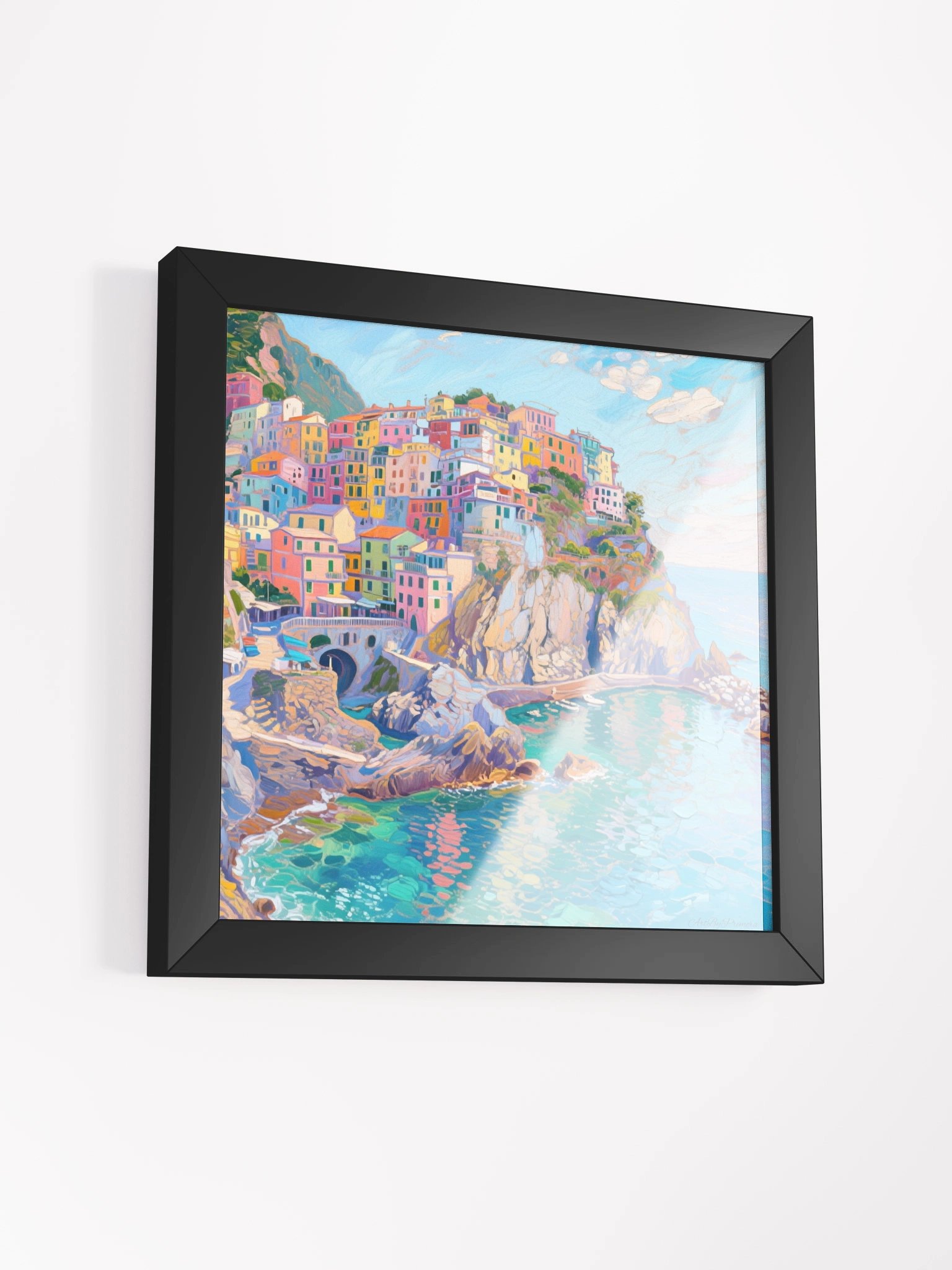 Monterosso al Mare Colorful House - Framed Poster product image (32)