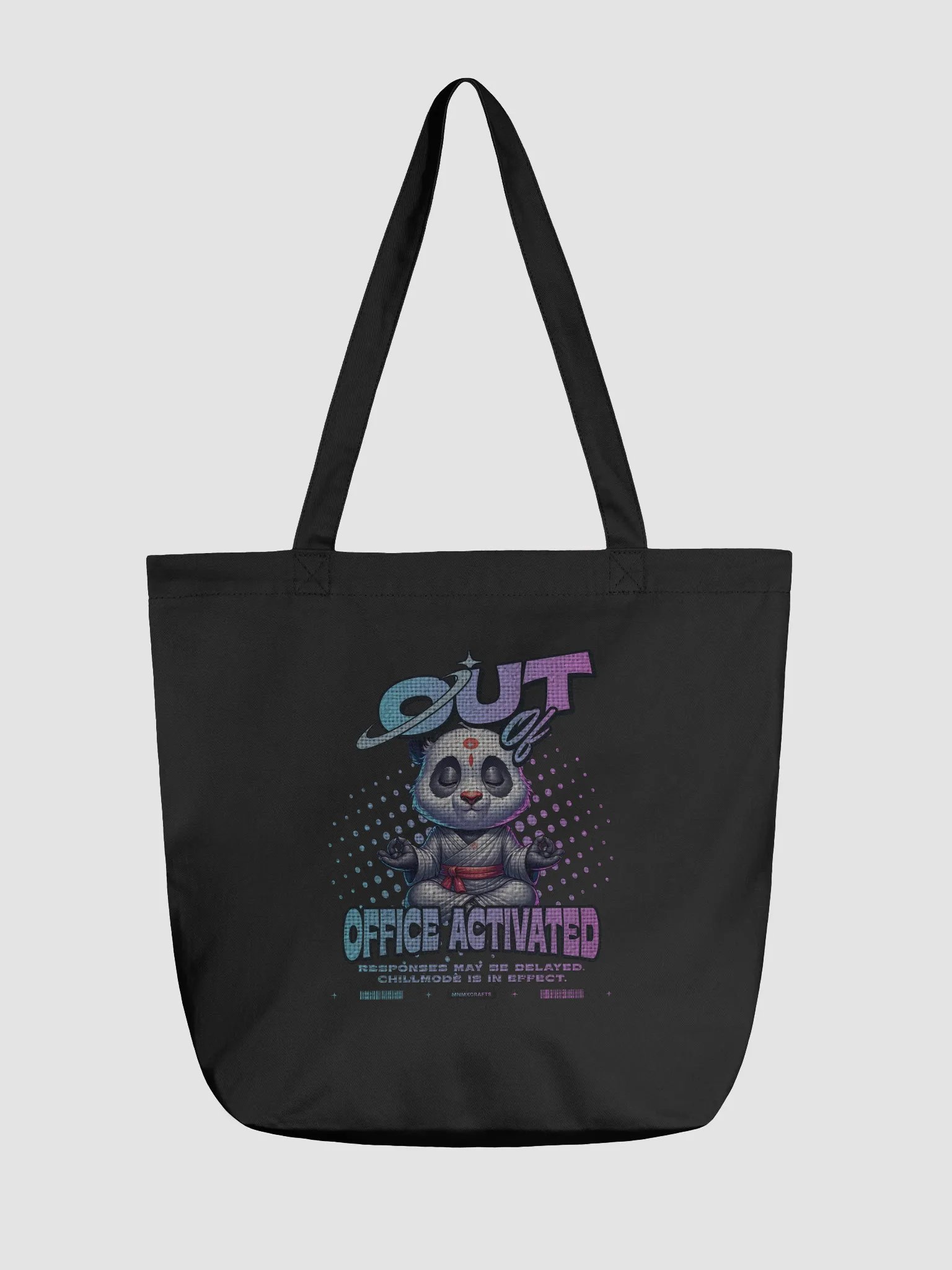 Out of Office Chillmode Panda Activated Tote Bag product image (2)