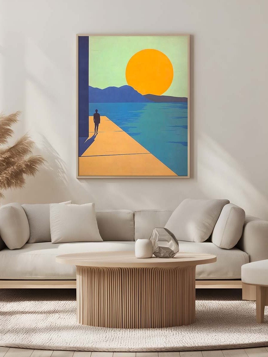 Digital Download Illustration of a Man on a Jetty product image (4)