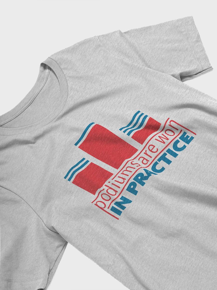 Podiums Are Won In Practice Tee: Orange & Blue product image (3)