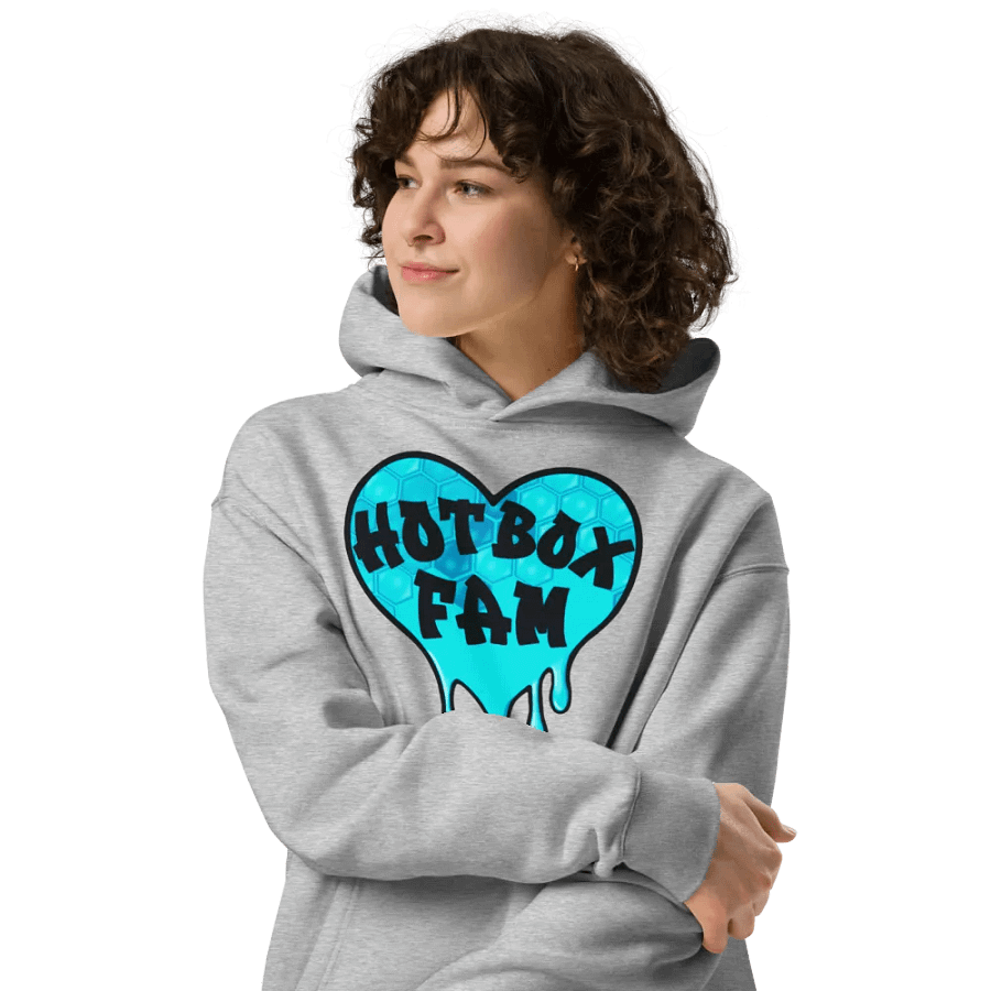 HOT BOX FAM TEAL HONEY COMB LOGO HOODIE product image (34)