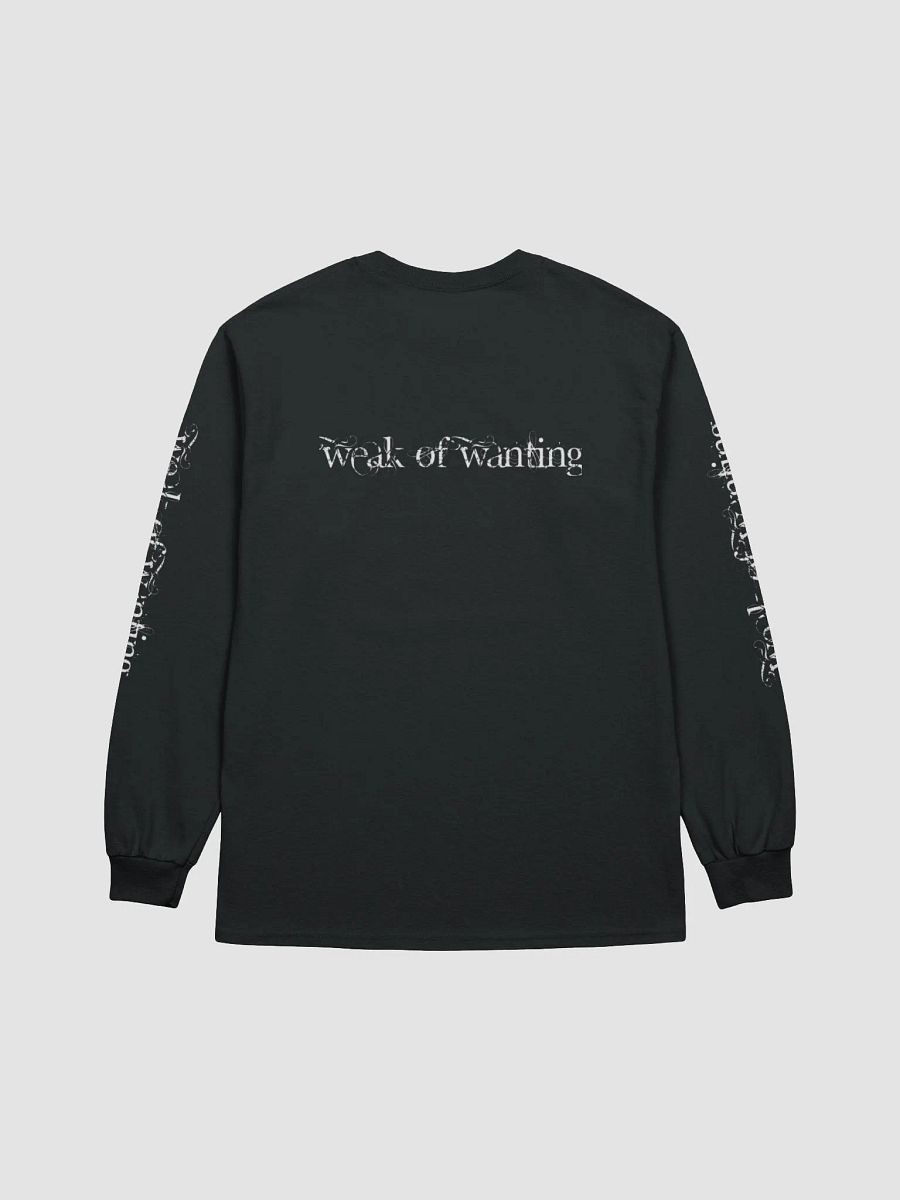 Weak Of Wanting 'Dark Bride' Reversed Long Sleeve T-Shirt (Front, Back & Sleeve Print) product image (4)
