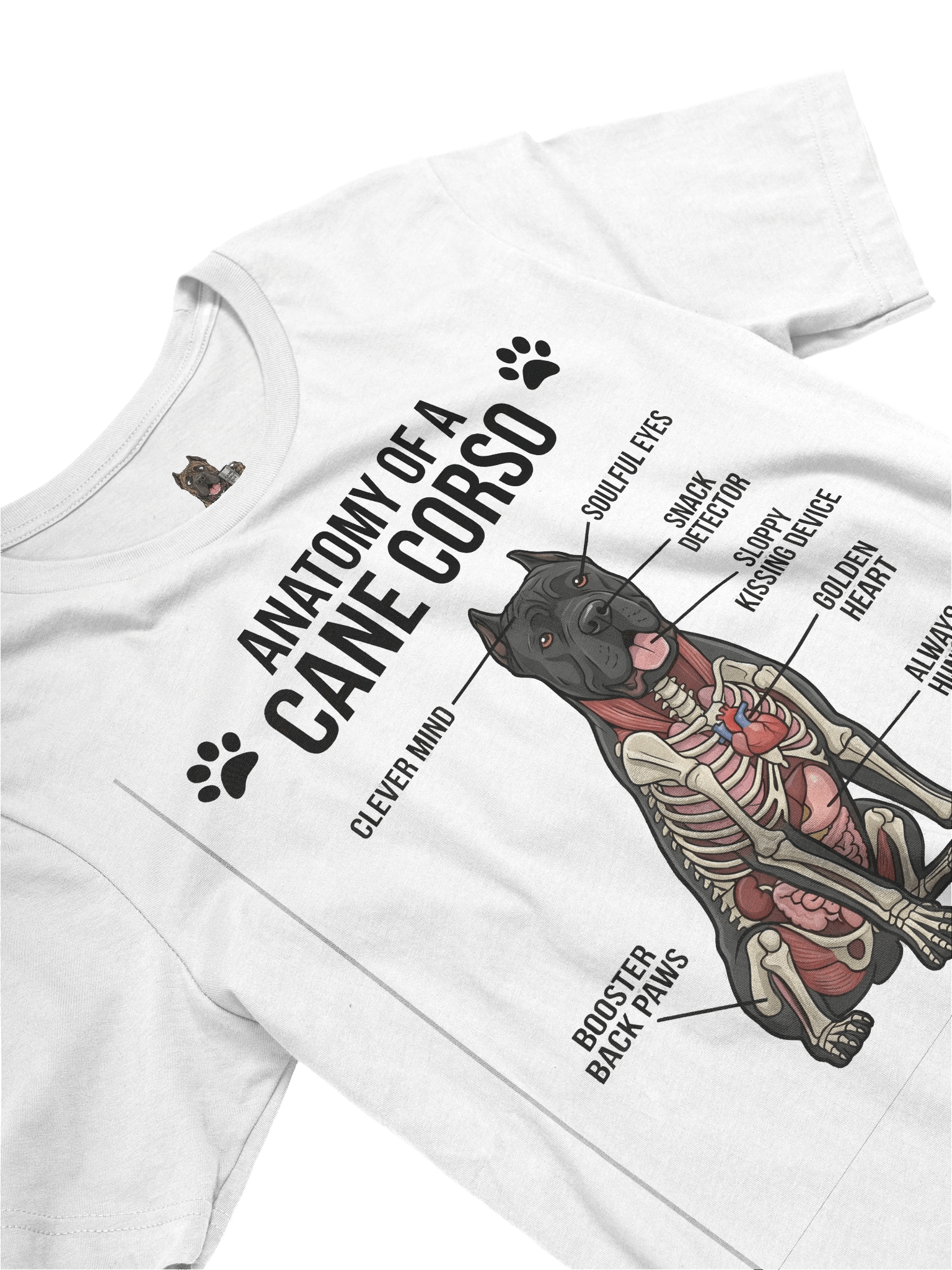 Cane Corso Anatomy Diagram T-Shirt – Know Your Beast product image (3)