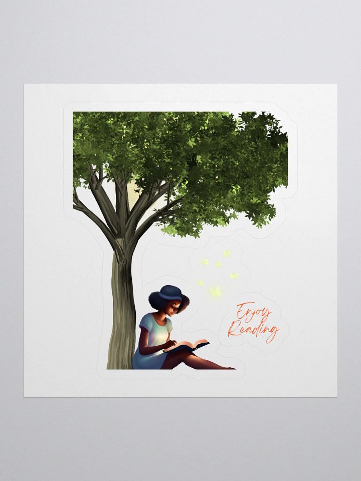 Summertime Reading By The Moon Sticker product image (1)