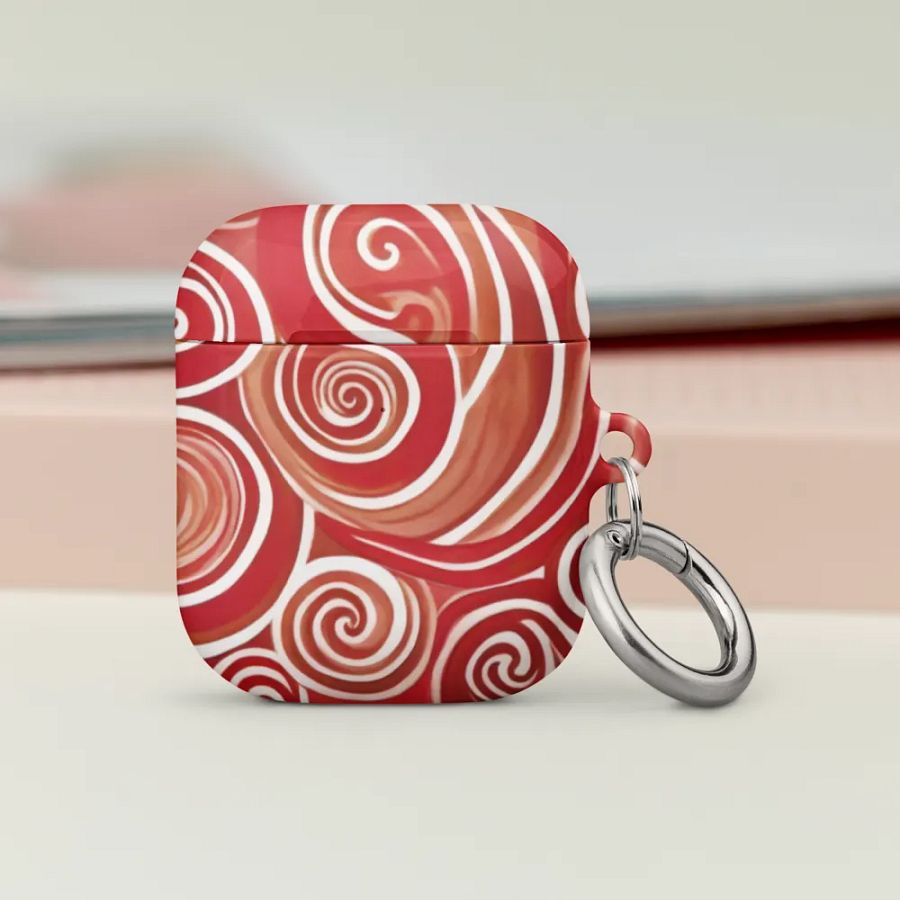 Funky Cherry Swirls Liquid Tie-Dye Airpods Case product image (2)