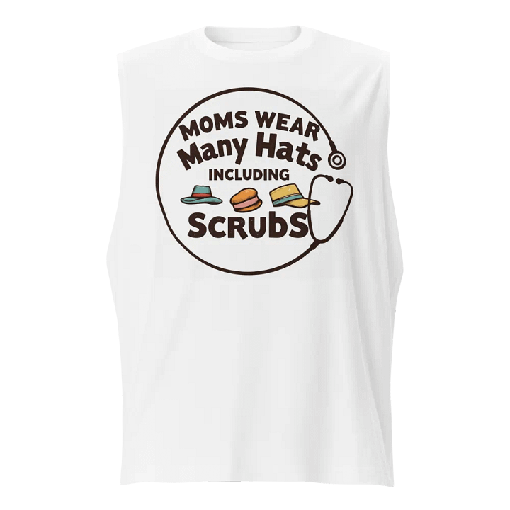 Moms Wear Many Hats Muscle Tank product image (1)