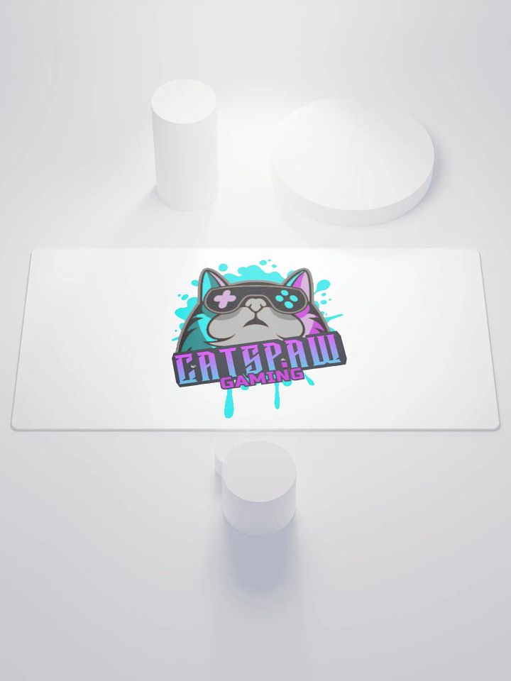 Cats Paw Gaming Logo Gaming Mat 36×18 product image (1)