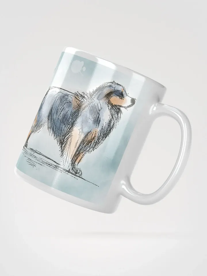 Hand Drawn Aussie Love White Glossy Mug product image (6)