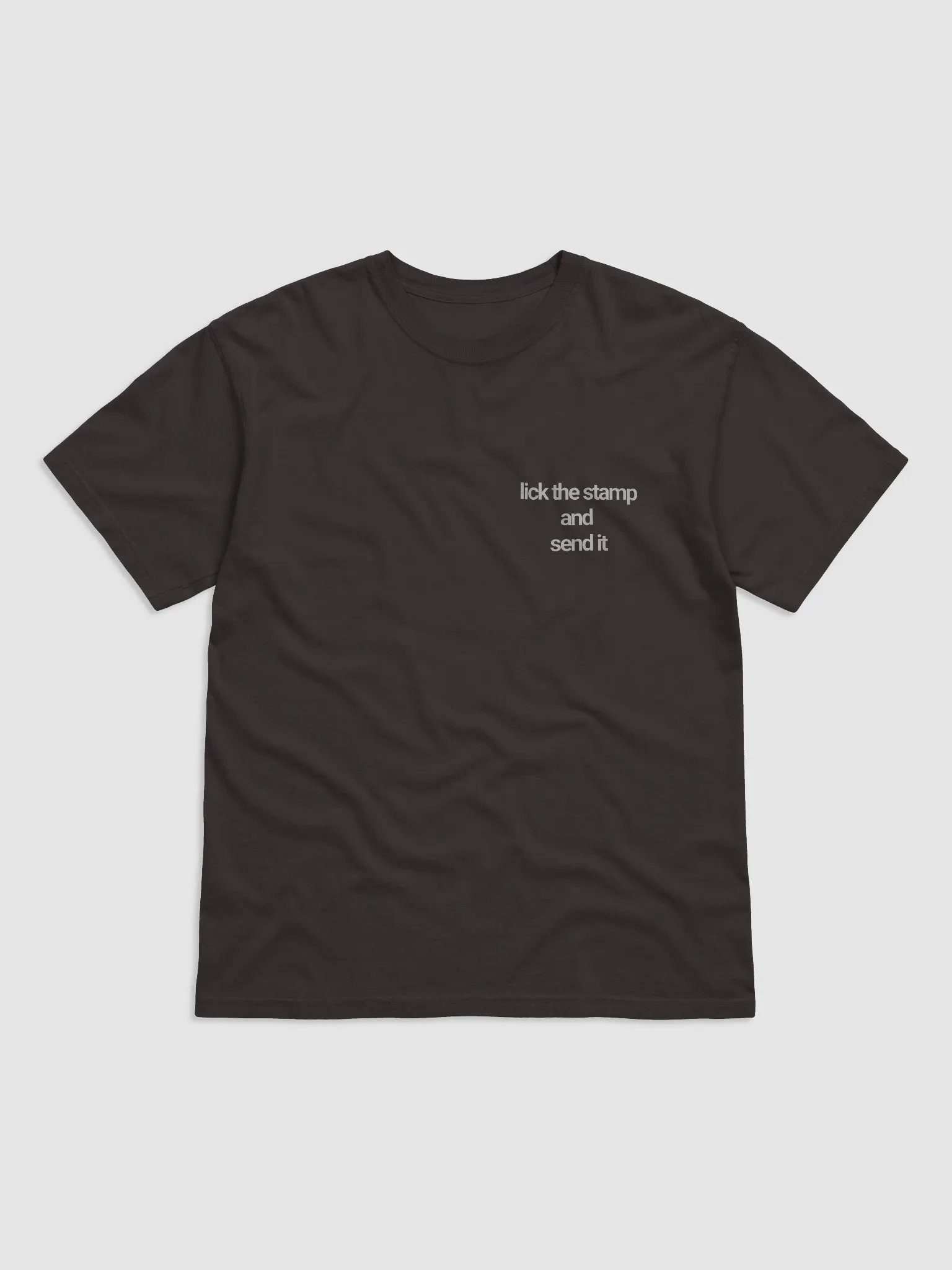 lick the stamp and send it t-shirt - 100% cotton product image (3)