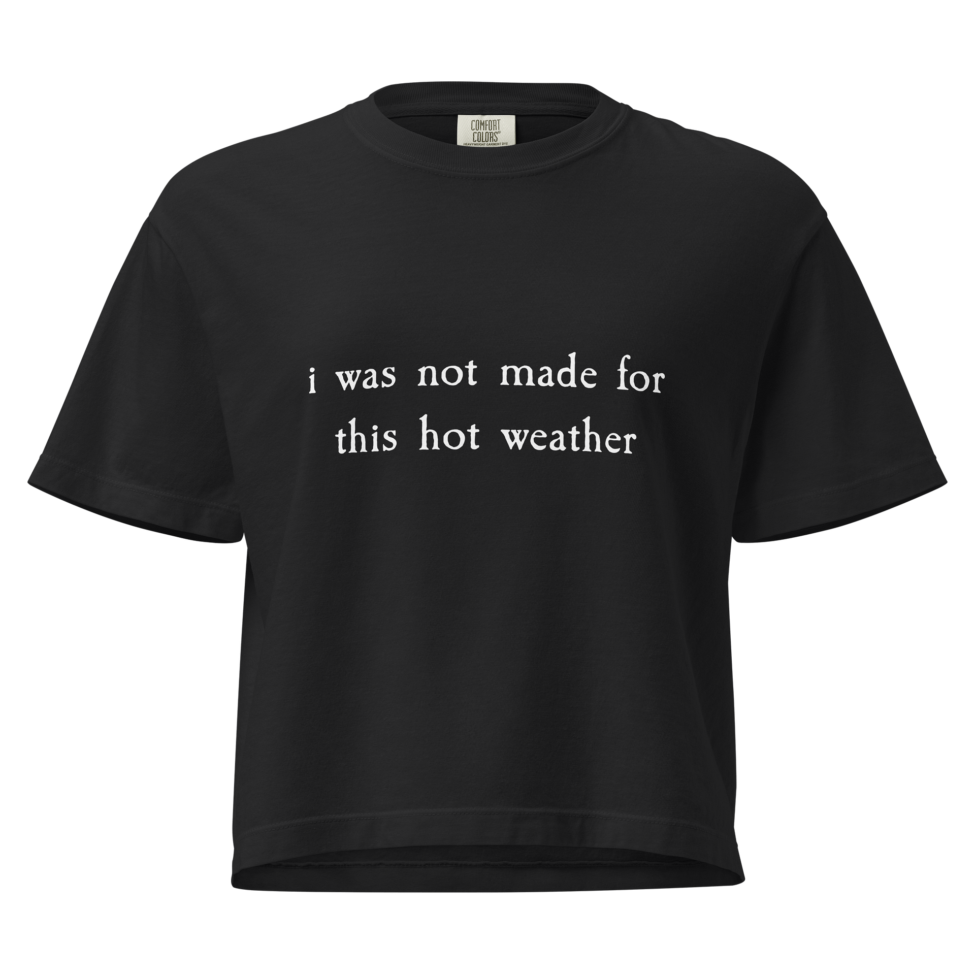 I WAS NOT MADE FOR THIS SUMMER CROP TOP product image (1)