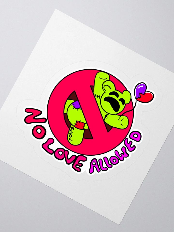 No Love Allowed Sticker product image (5)