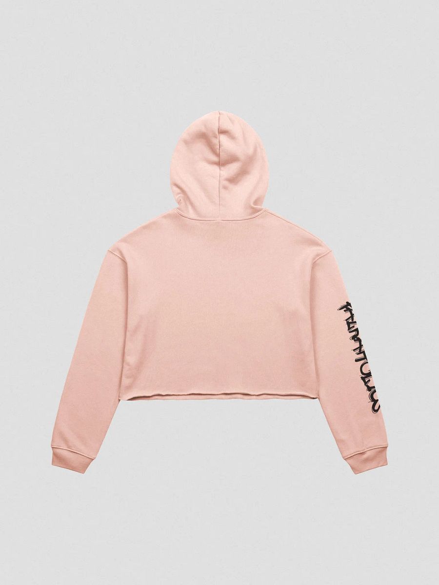 T4P Crop-Hoodie Beige/Black (Bella+Canvas Fleece Crop Hoodie) product image (2)