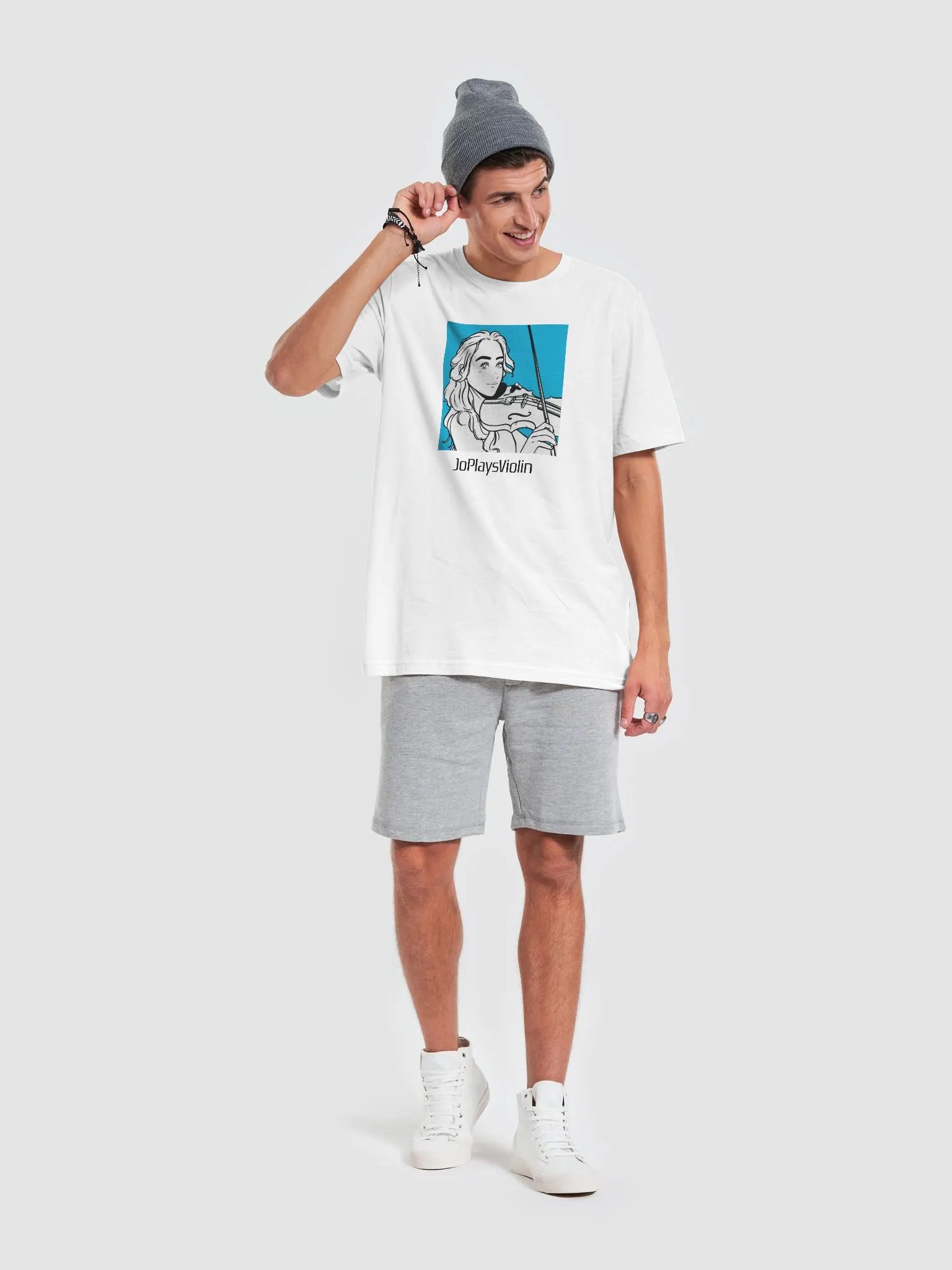 JoPlays Violin Shirt, Black Font product image (16)