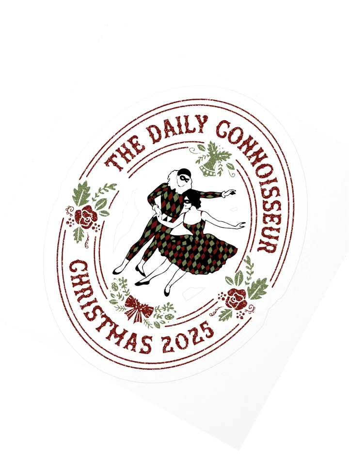 Harlequin Christmas Emblem Stickers - White product image (2)