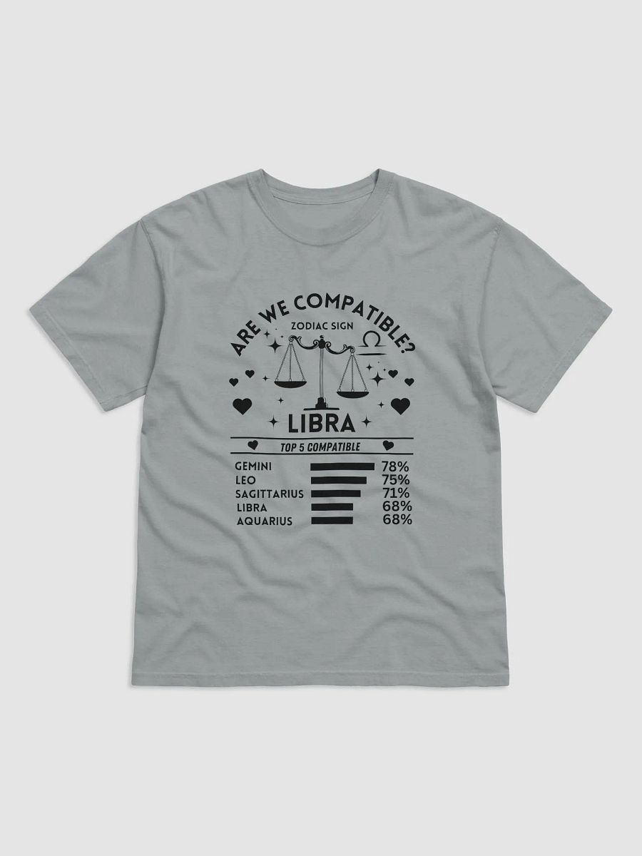 Libra Zodiac Sign Romantic Compatibility T-Shirt - Light Comfort Colors 1717 product image (89)