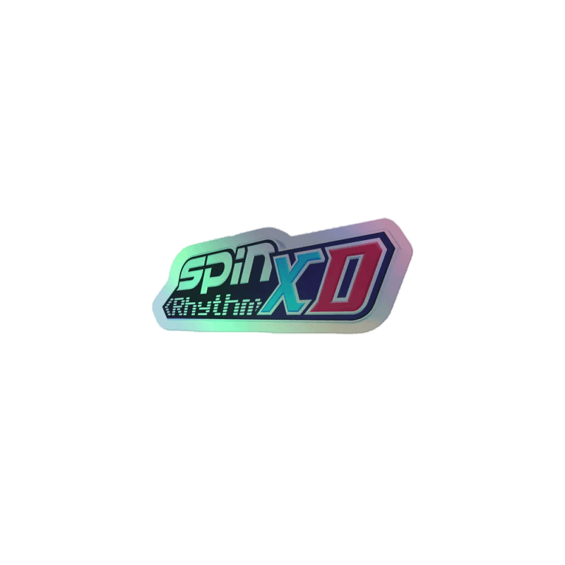 Spin Rhythm XD Full Logo Holographic Sticker