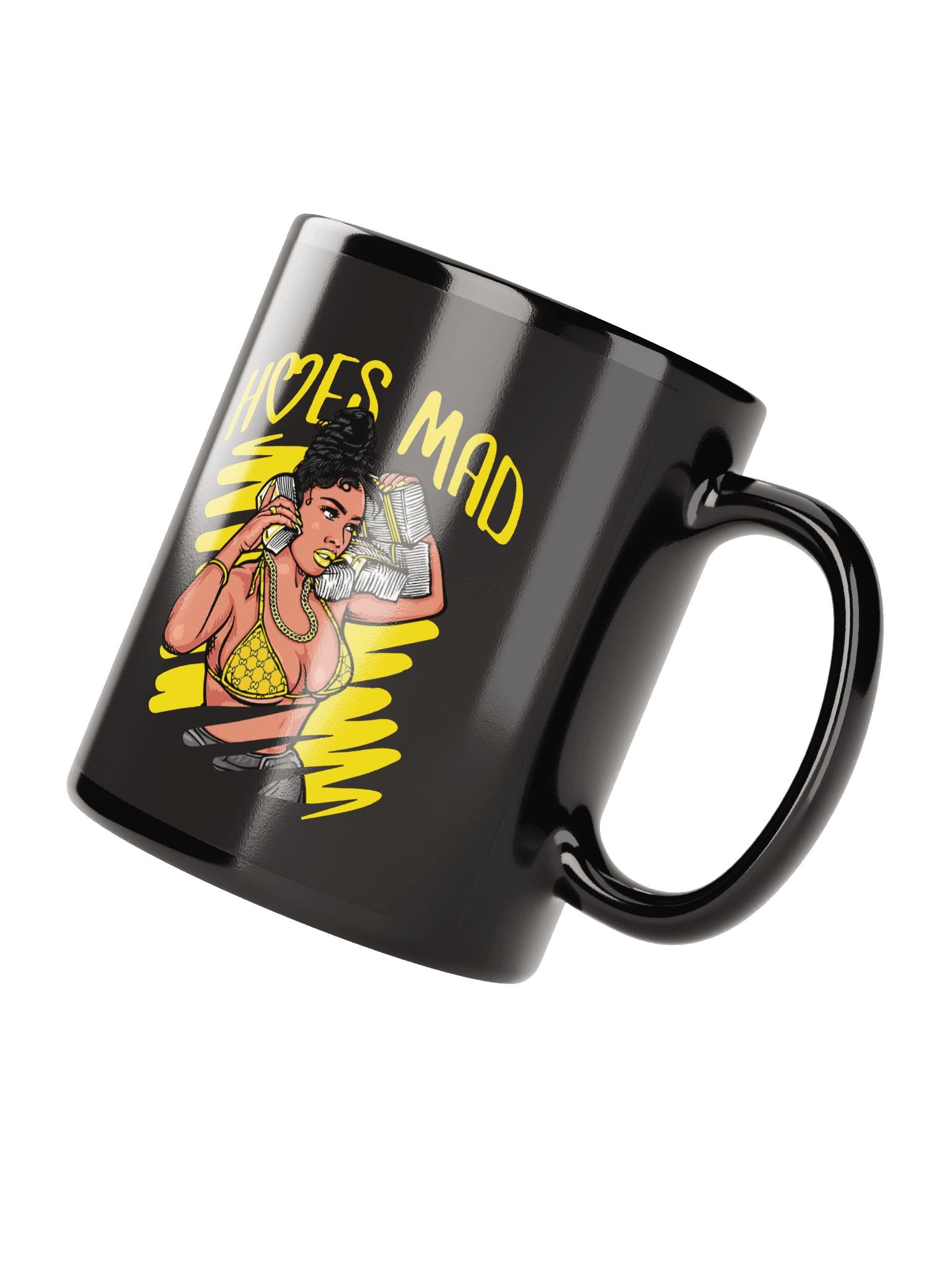 Cash Queens Black Glossy Mug product image (2)