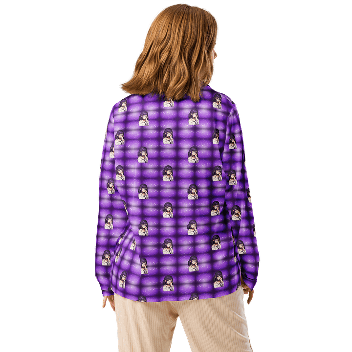 (Purple WAIFU) K Women's Long Sleeve Pajama Top product image (2)