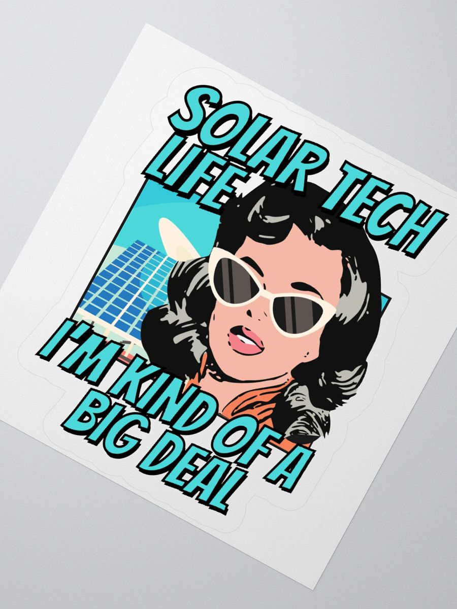 Vintage Solar Tech Sticker product image (3)