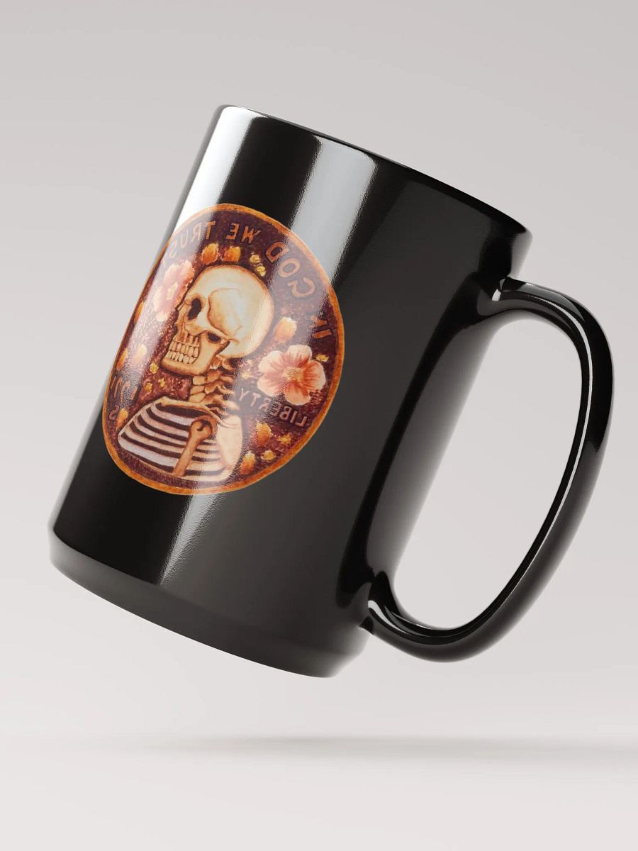 PRETTY PENNY black glossy mug product image (3)